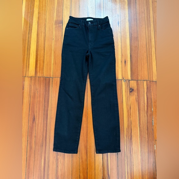 Good American Denim - VTG GOOD AMERICAN Jeans Ultra High Rise Skinny Black165 Style GC213T Size 00-4